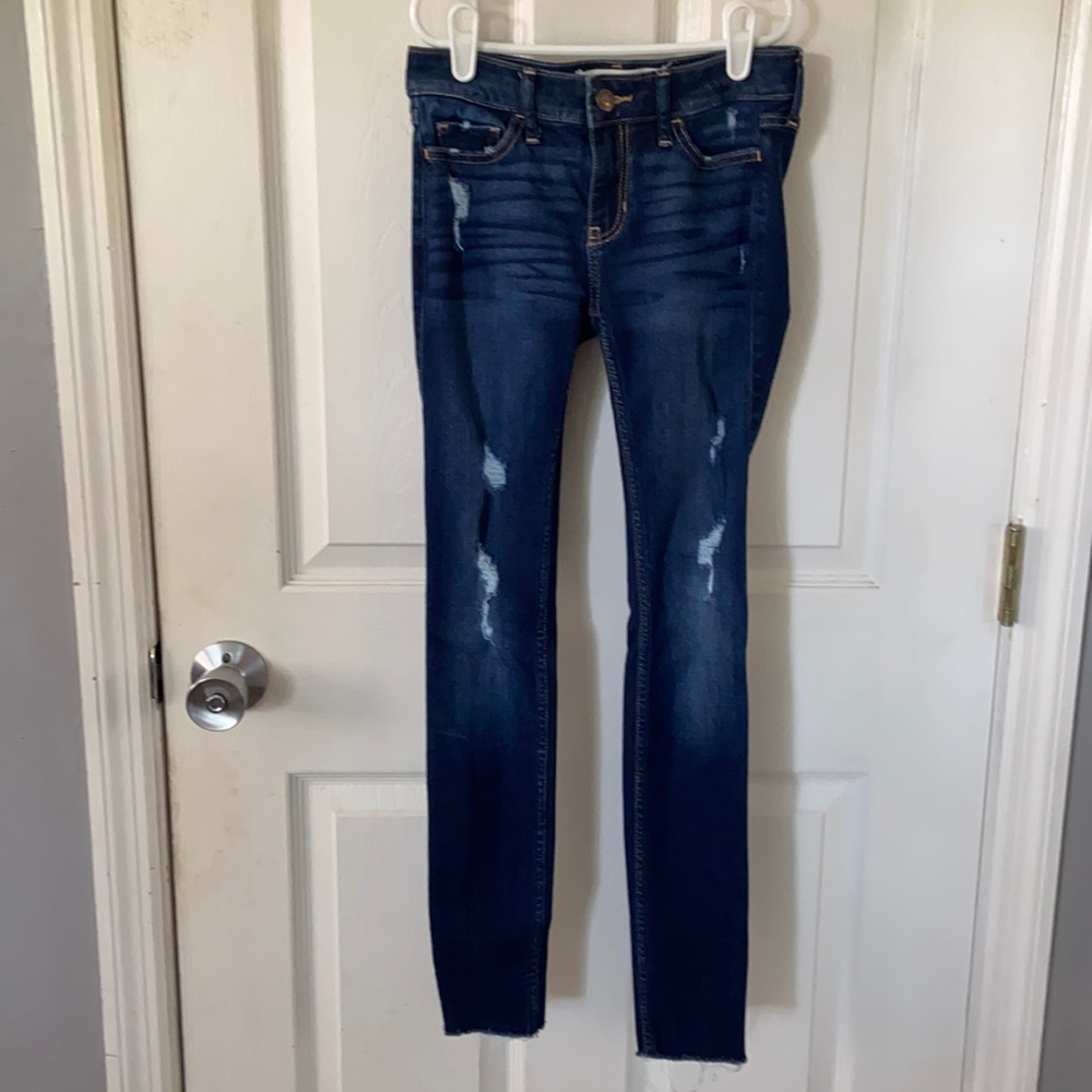 Hollister lowrise super skinny denim jeans